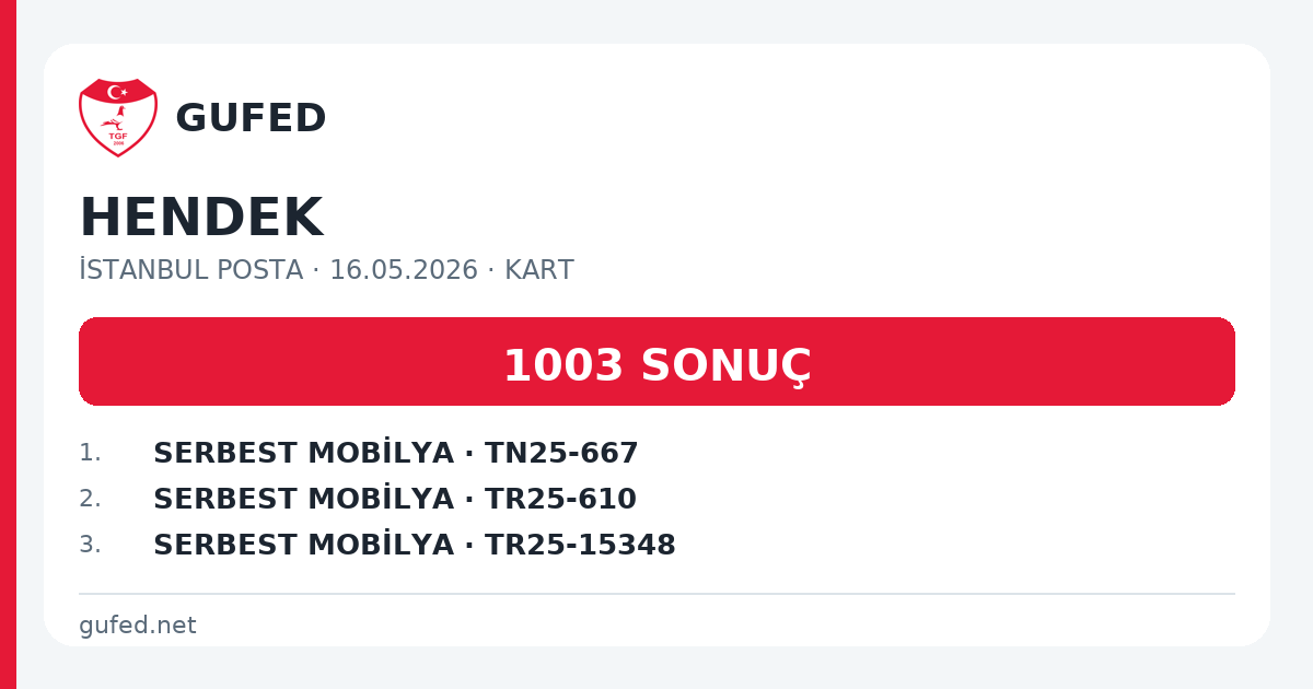 HENDEK paylaşım kartı